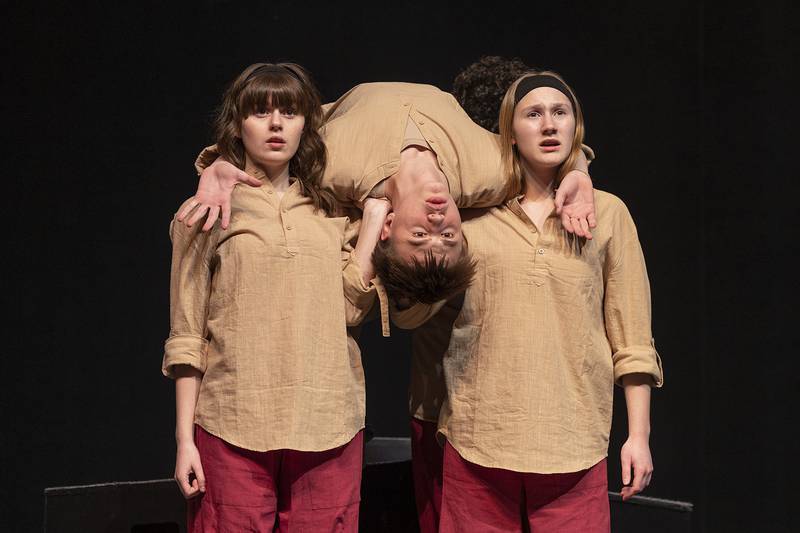 Sterling High School’s Group Interpretation team acts out “Peter and the Starcatcher,” for a public performance Wednesday, March 25, 2026, at Centennial Auditorium. The play acts as a prequel to Peter Pan.