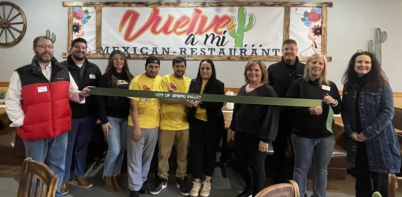 Vuelve A Mi Mexican Restaurant, a family-owned and operated establishment at 219 E. St. Paul St. in Spring Valley, recently hosted its grand opening.