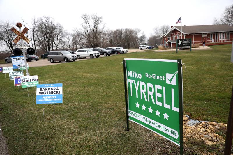 Voting in the Consolidated Election on Tuesday, April 4, 2023 at the Campton Hills Township Community Center.