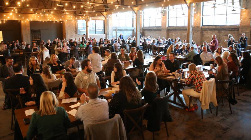 Over 150 people attended the Illinois Valley Chamber of Commerce 40 Under Forty awards banquet on Thursday, March 21, 2024 at Westclox in Peru.
