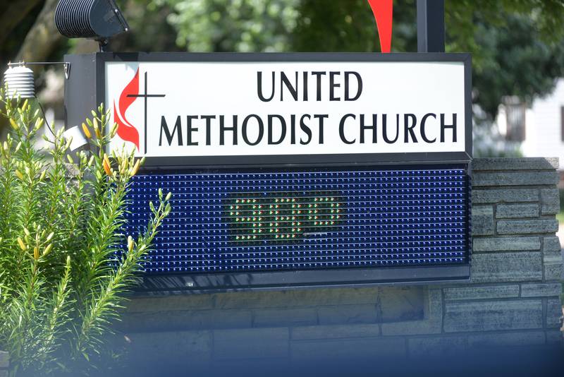 The Prophetstown United Methodist Church's temperature display said it all over the weekend as temperatures climbed on Saturday, June 21, 2025.
