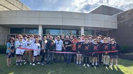 Minooka Hockey Club celebrates with Chamber ribbon cutting