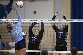 Volleyball: Newman pulls away to defeat Bureau Valley in battle of top TRAC East teams