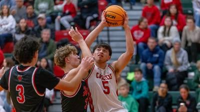 Photos: L-P beats Hall 57-34 in boys basketball