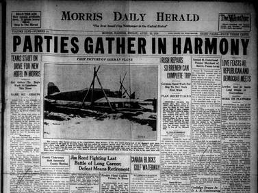 Historical covers for April 20: Parties Gather in Harmony