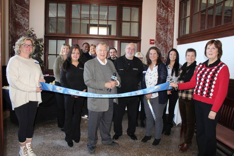 European Chef to the Rescue celebrated its opening alongside members of the Batavia Chamber of Commerce with a ribbon-cutting ceremony on Monday, January 9, 2023 in the lobby of the Batavia Chamber of Commerce’s office at 106 W. Wilson Street.