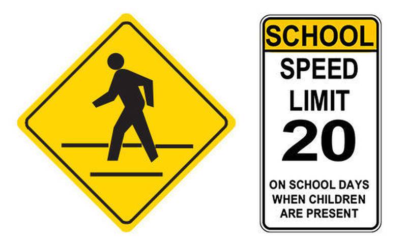 School crossing signs