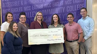 IV Leads donates $28,000 to IVCC foundation for student scholarships