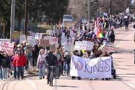 Photos: Hundreds gather for No Kings rally held in DeKalb to protest actions of current federal administration