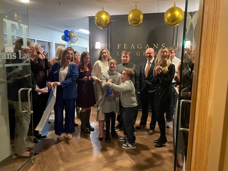 Feagans Law Group held a ribbon-cutting ceremony Thursday, Nov. 16 at its 477 S. Third Street, Suite 210 in Geneva alongside members of the Geneva and St. Charles chambers of commerce.