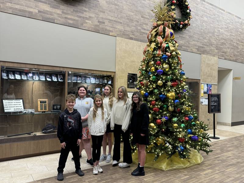 (From left) Kash P., Julia B., Clare W., Adeline K., Avery P. and Lillian M., the winners of the Community Foundation of Grundy County's annual essay contest.