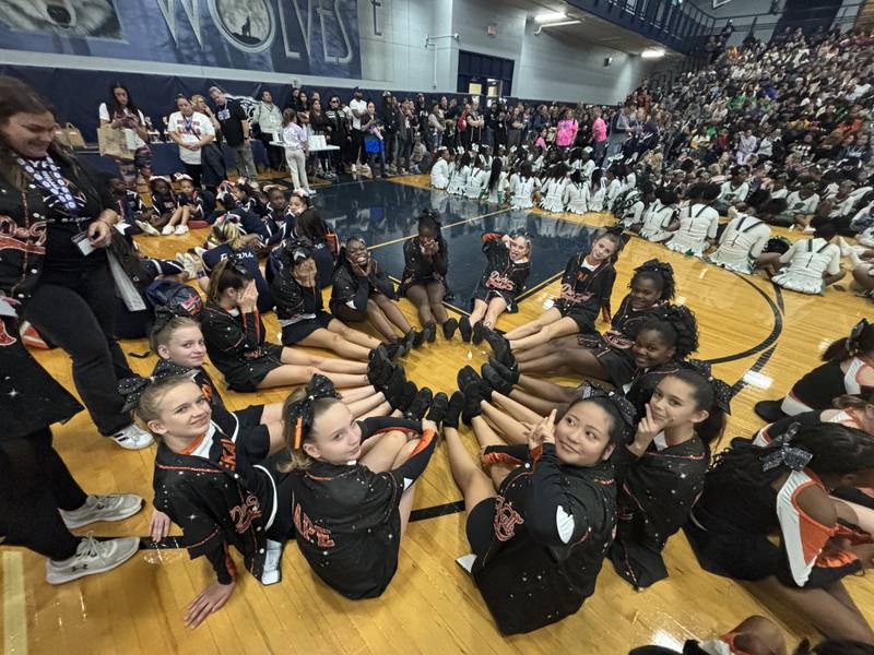 DeKalb Youth Football League Cheerleading Squad is seen in this undated photo
