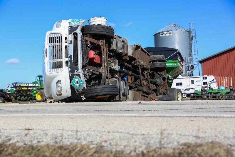Driver hospitalized in singlevehicle crash in Marengo that causes