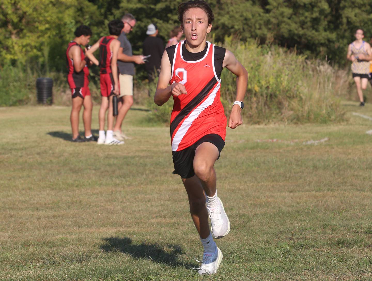 Ottawa's Connor Medina, races during the Ottawa Nautical Mile Relay on Tuesday, Sept. 2, 2025 at Catlin Park in Ottawa.