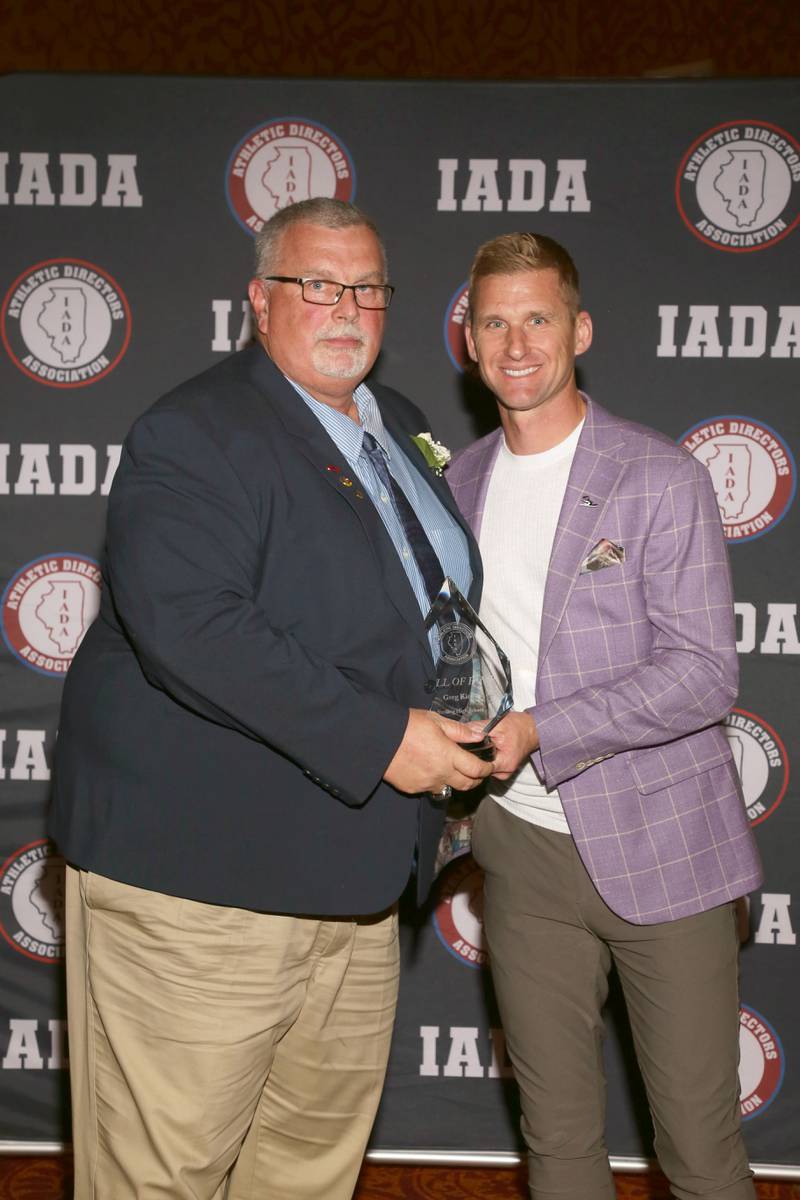 Greg King, a former Sterling High School head football coach, has been inducted into the Illinois Athletic Directors Association Hall of Fame.