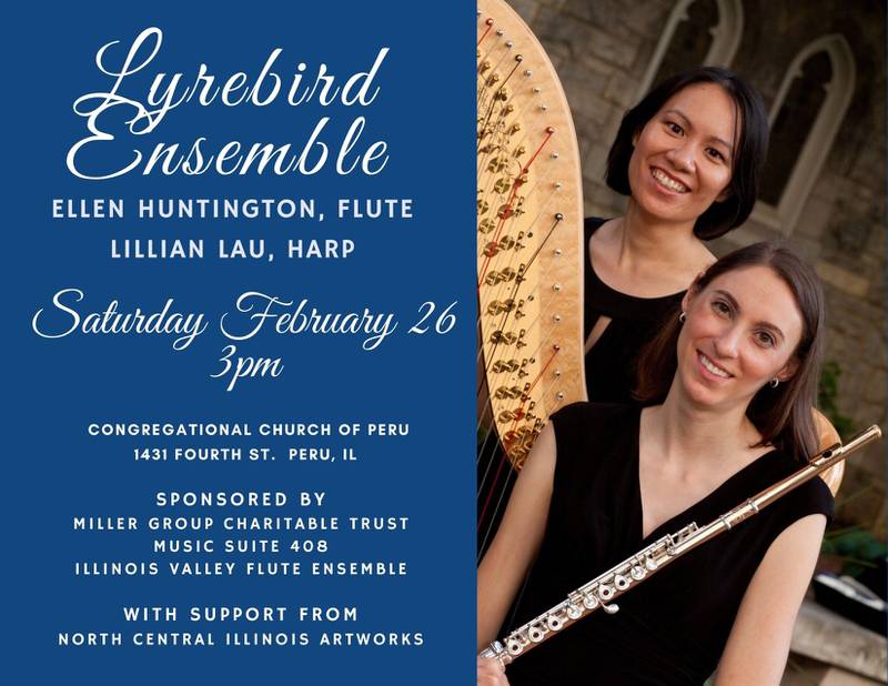 Lyrebird Ensemble will be performing at 3 p.m. Saturday, Feb. 26, at the First Congregational Church in Peru as part of Flute Day.