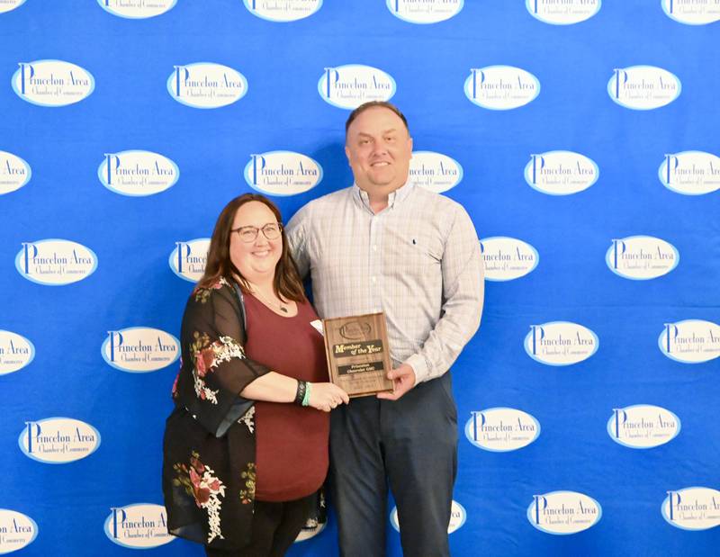 Chamber Member of the Year recipients Shawn Harden and Carley Lucas of Princeton Chevrolet GMC.