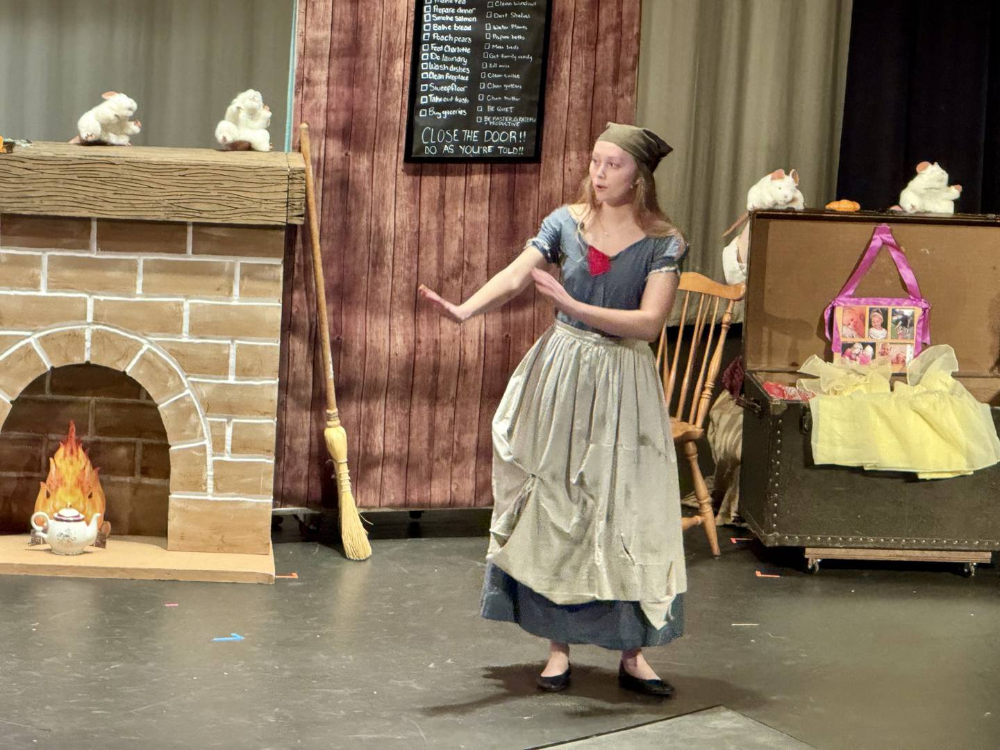 Cinderella (Aubrie Jackson) contemplates her life  while singing "In my own little corner."