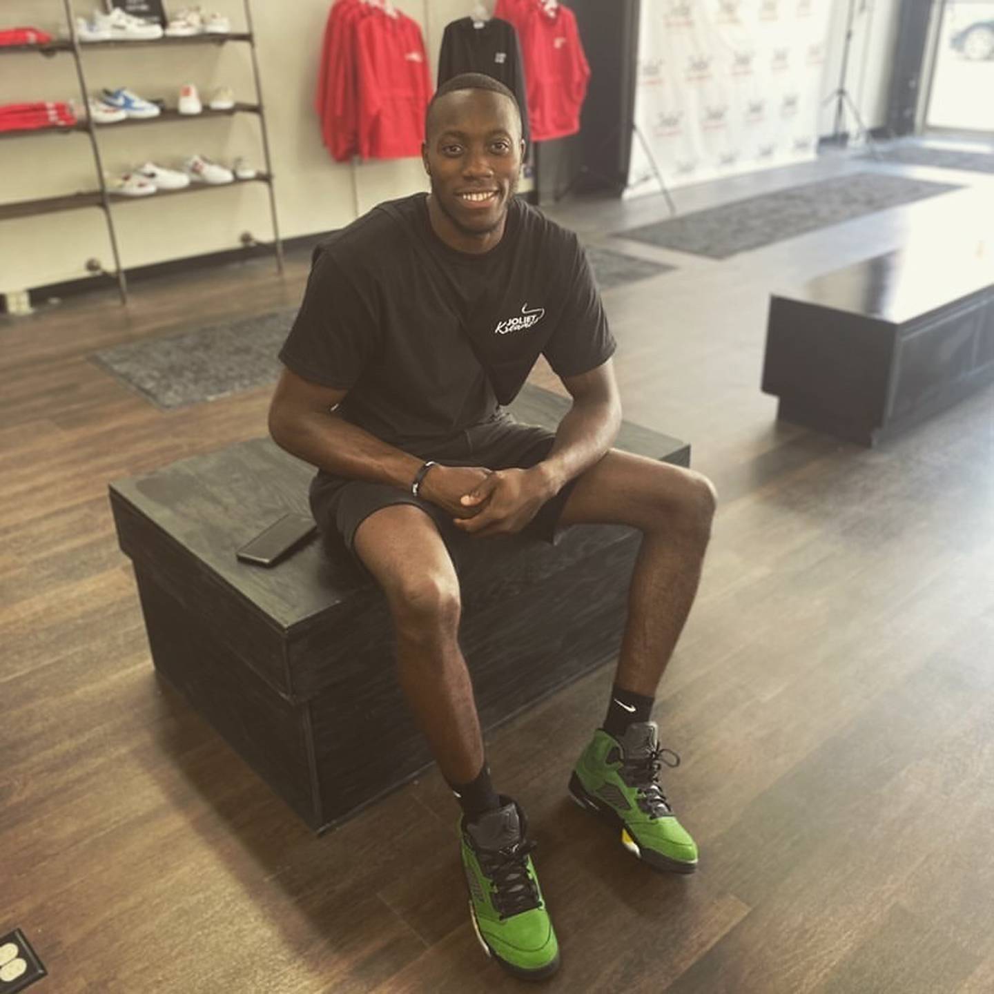 Longtime friends John Pizano and Tyrell Hundley (pictured) recently opened Joliet Kreamers in downtown Joliet, a place where people can buy, sell and trade sneakers.