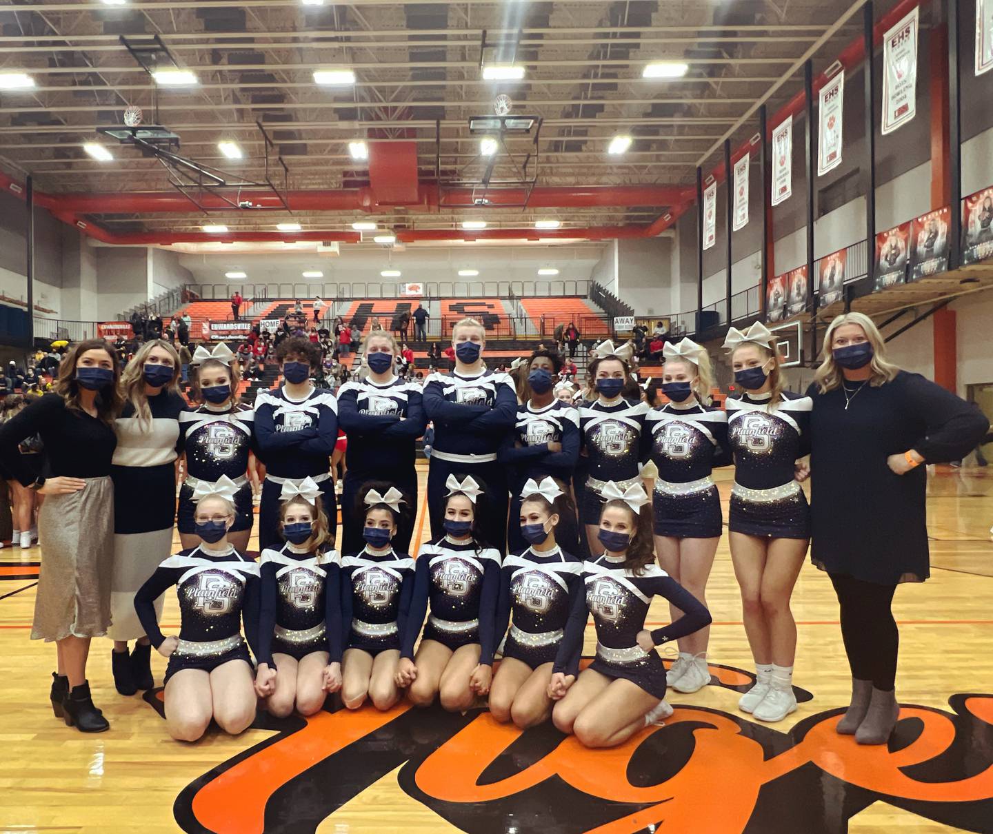 Area qualifies multiple teams to Coed Team IHSA Competitive Cheer