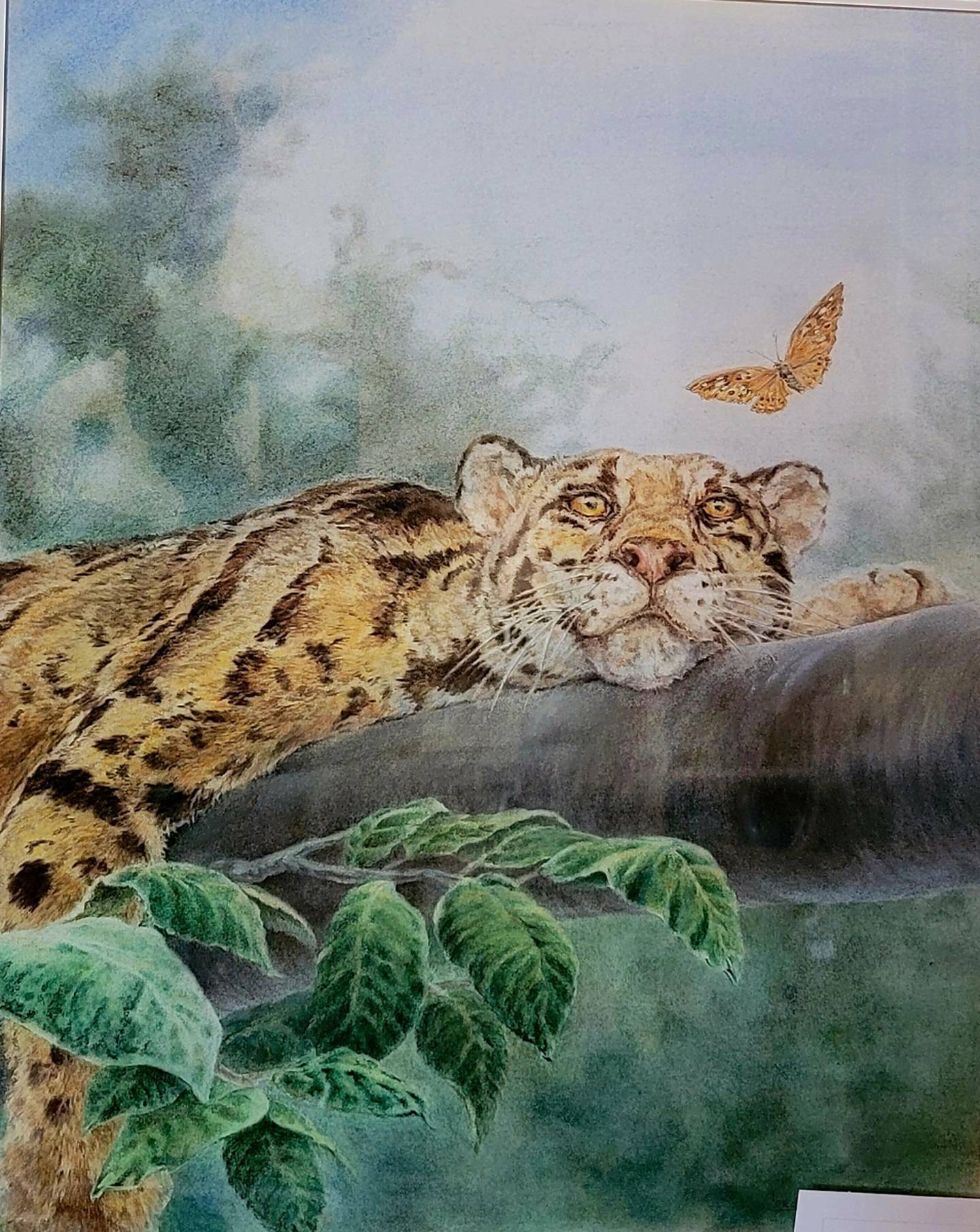 “Hot Lazy Days” pastel painting created by artist Carolyn Freese