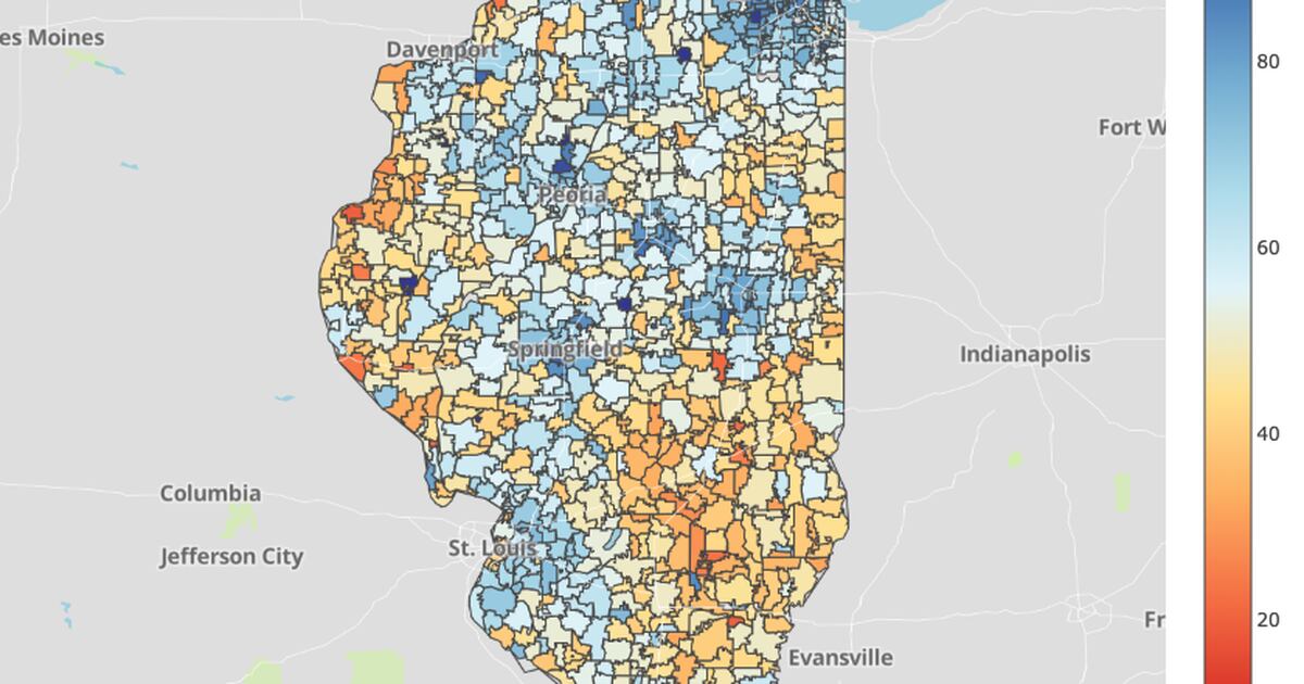 How vaccinated is where you live? Fully vaccinated residents by ZIP