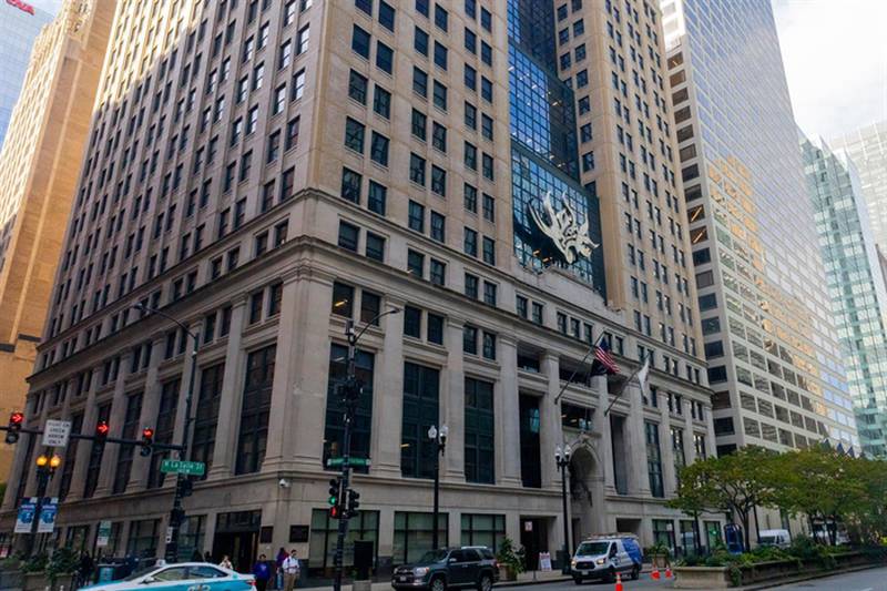 The Michael A. Bilandic building, home to the offices of the Illinois Commerce Commission, is pictured in Chicago.