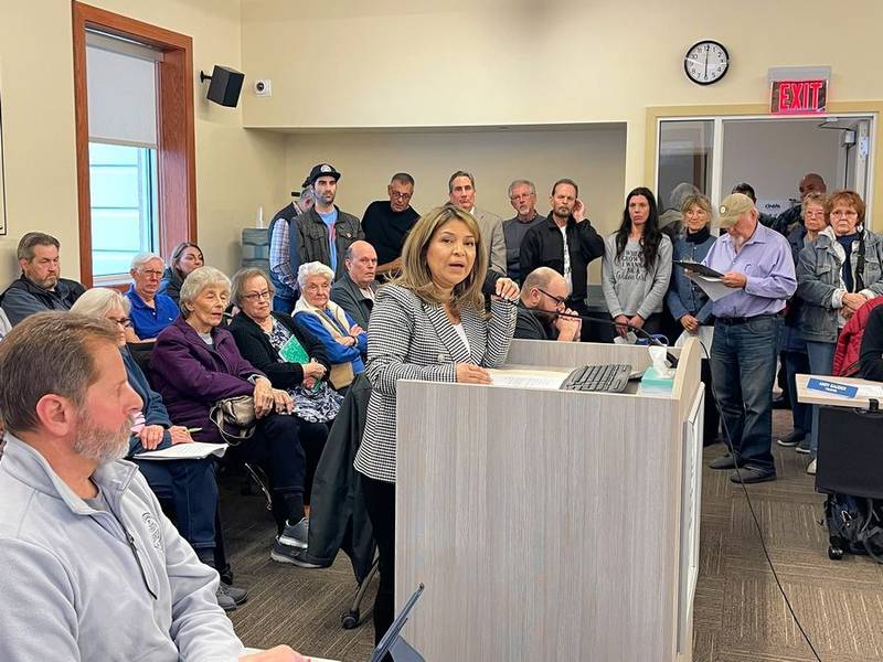 Rosa Leal, one of the Elgin Mall's co-owners, said Monday, March 20, 2023, that public comments made at Monday's East Dundee board meeting about immigrants and crime "really bothered me."