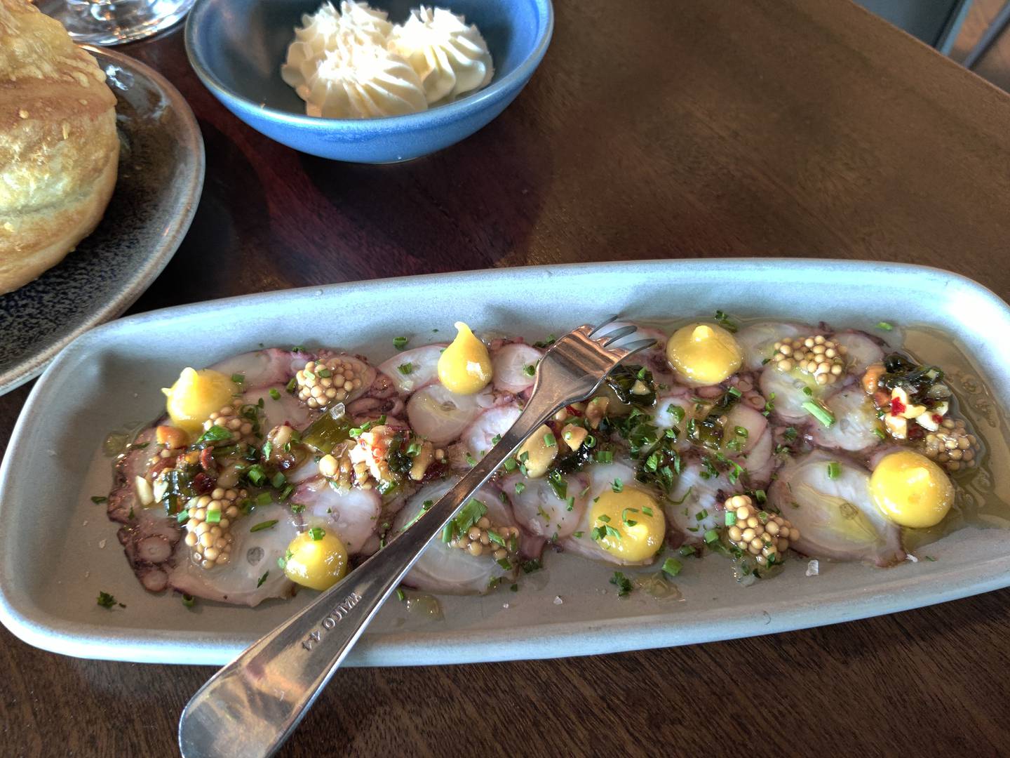 Octopus carpaccio at The Graceful Ordinary in St. Charles.