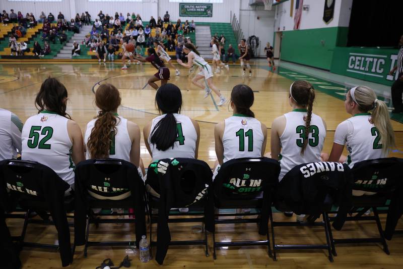 Providence’s bench watches the game against Lockport.