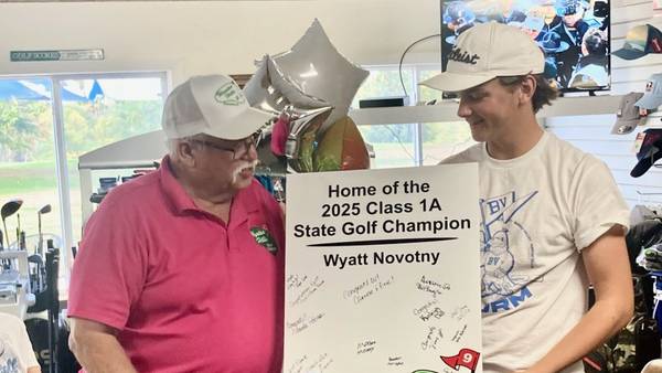 Wyaton Hills recognizes state champion Wyatt Novotny