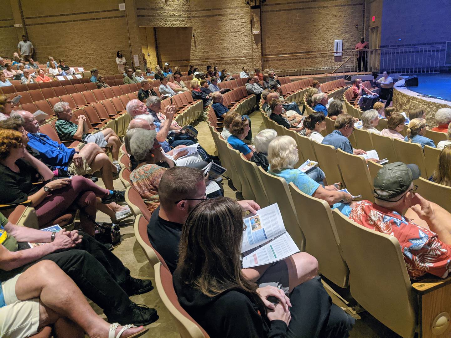U.S. Rep. Lauren Underwood, D-Naperville, held a town hall meeting at Oswego High School Monday, Aug. 18, 2025.