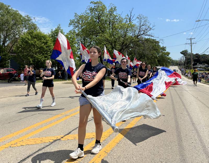 The Crystal Lake All-City Band and flag squad from all three high schools played for the Crystal Lake Memorial Day Parade and the ceremony that followed on Monday, May 25, 2026.