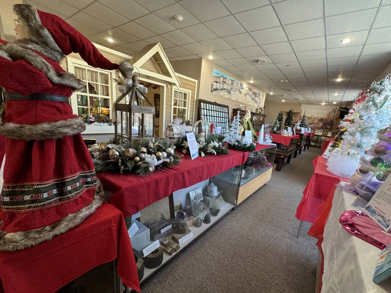 The inside of the Grundy County Historical Society Museum at 510 W. Illinois Ave., Morris, which is set up for the annual Festival of Trees.