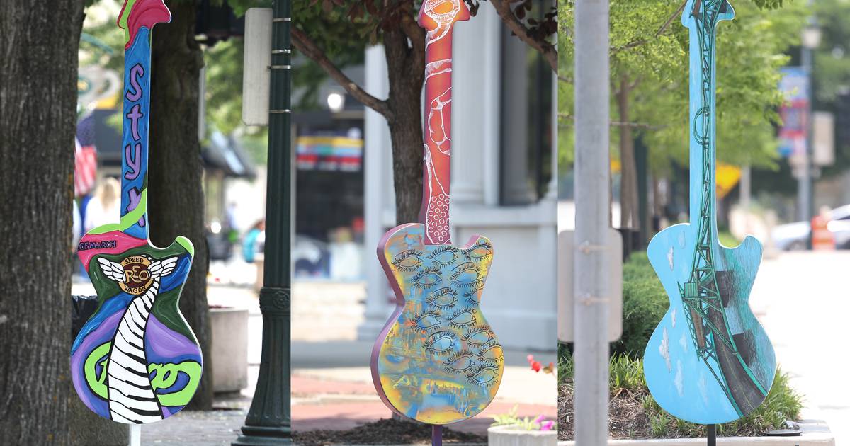 Make your bid at the Joliet guitar sculpture auction Shaw Local