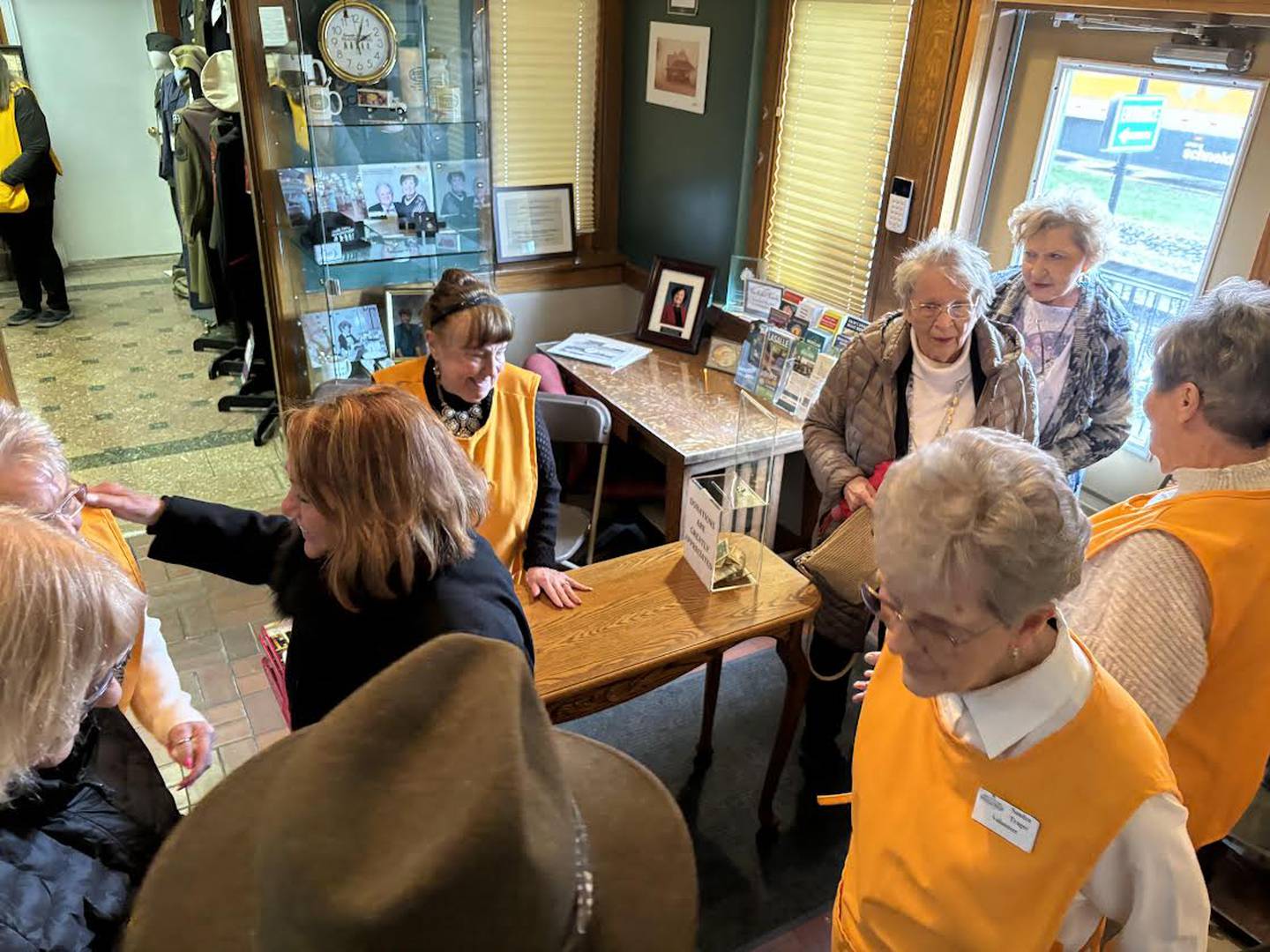 Patrons are greeted Sunday, April 7, 2024, as they visit the Seattle Sutton Marseilles Museum.