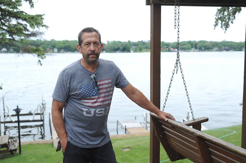 Rich Jankowski outside his home in Wonder Lake on Wednesday, June 1, 2022. Jankowski was awarded $3.3 million in 2019 when a jury found that Dean Foods retaliated against him by refusing to recall him back to work following an injury.