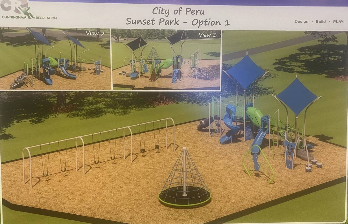 The Sunset Parks development plan, approved during June 5, 2023 city council meeting.