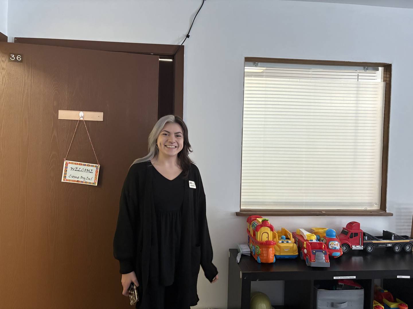 Alejandra Lopez of the Association for Individual Development stands at the organization's McHenry location Dec. 23, 2024; they receive funds from the Mental Health Board.