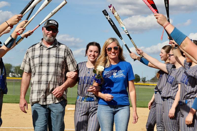 Princeton senior Josie Leone was recognized on Senior Night Tuesday at Little Siberia Field.