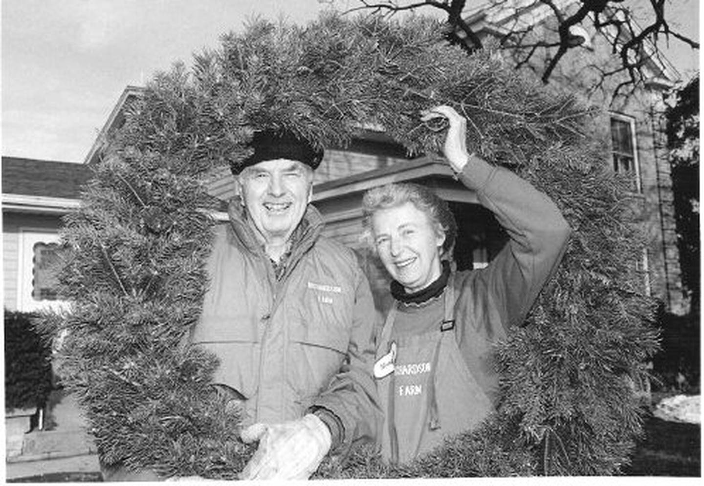 Owen and Margaret Richardson welcome visitors to their Spring Grove Christmas tree farm in 1996 in Spring Grove.