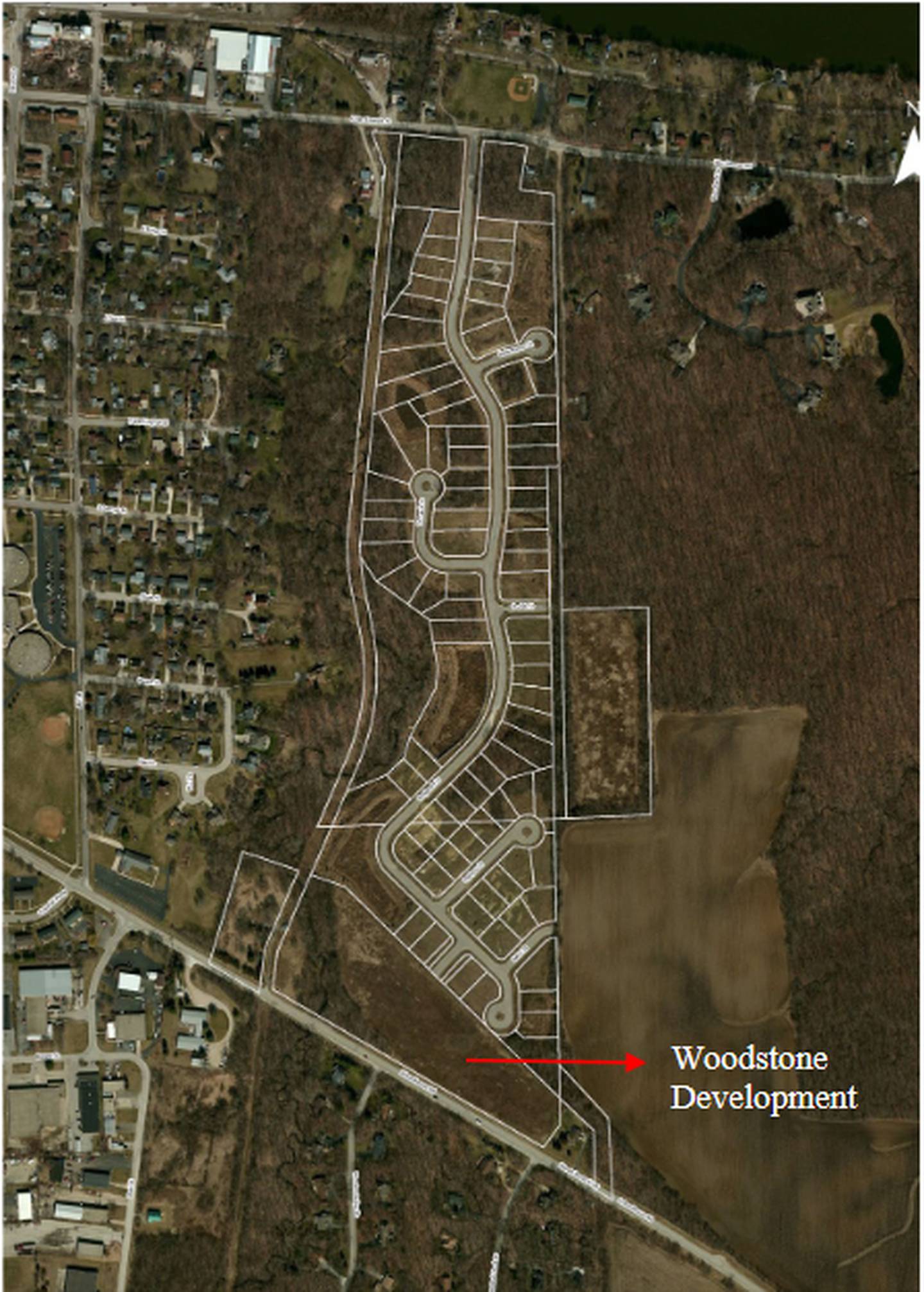 The Timber Ridge subdivision would be bordered to the north by Van Emmon Street and to the south by Route 126 in Yorkville.