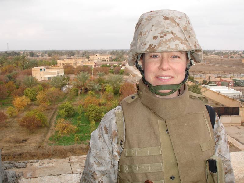 Col. Patty Klop, of Wauconda, during her deployment to Ramadi, Iraq, in January 2006. She will speak at the Crystal Lake Memorial Day Parade and Ceremony on May 29, 2023, at Union Cemetery.