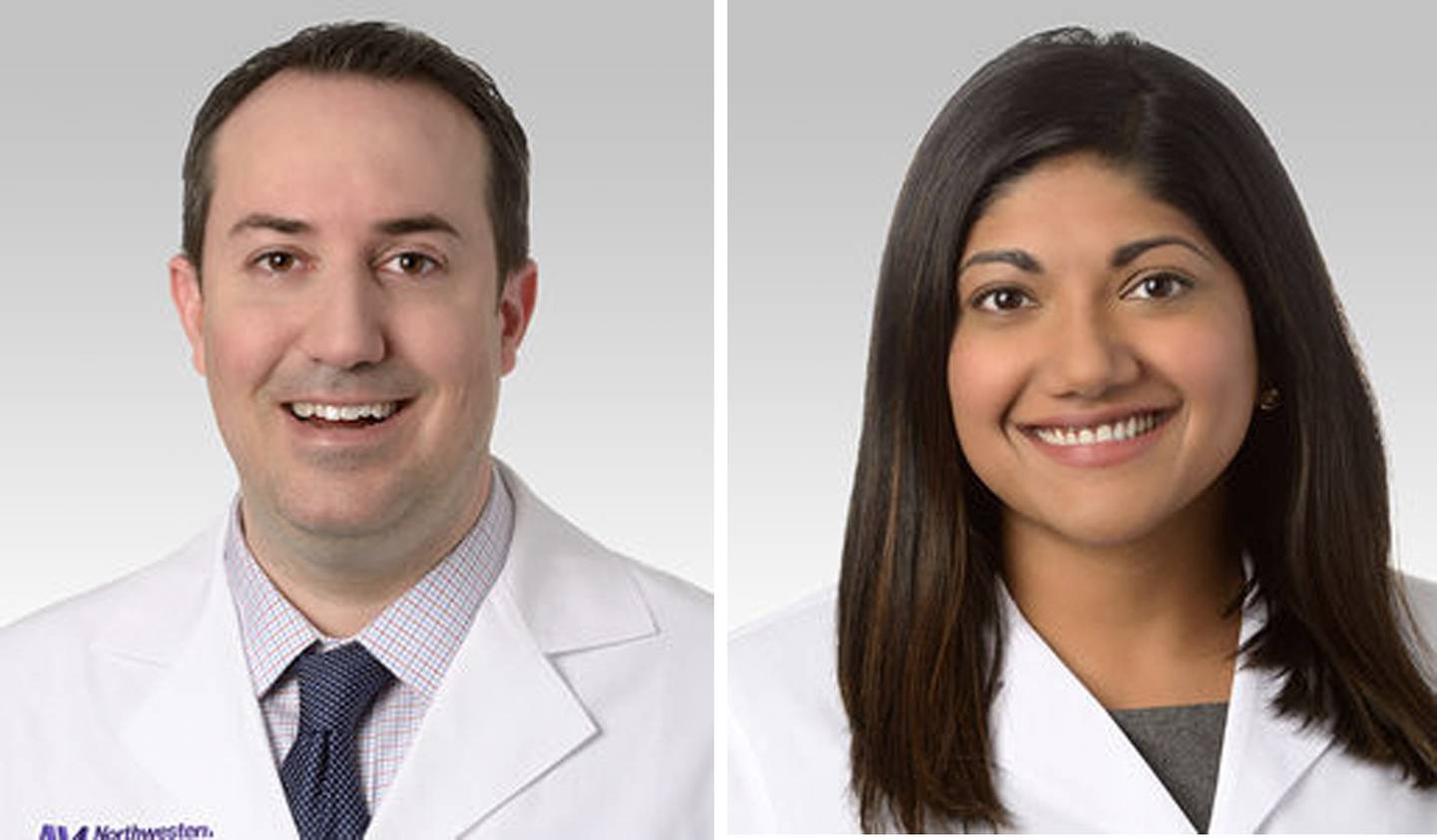 Dr. John Abad (left) and Dr. Arlene D'Souza (right).