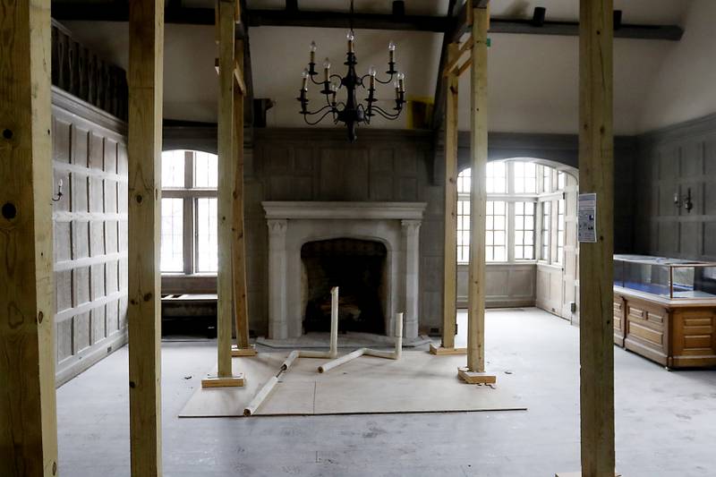 A room inside the old Cary Village Hall, at 655 Village Hall Drive in Cary, that will become a conference room on Tuesday, Feb. 7, 2023. Work has started on converting the space into the McHenry County Sheriff's Office's new law enforcement training facility. The facility will allow local agencies to train closer to home.