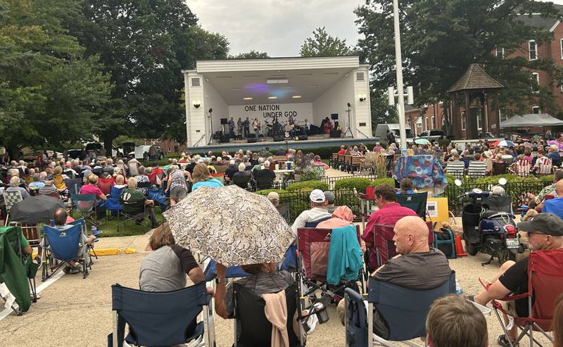 A crowd of 1,200 people attended the Mt. Morris Jamboree Concert Series to hear the Chicago Tribute Anthology band on  Friday, July 25, 2025.