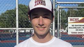 Morris’ Connor Barth records 100th career tennis win in triumph over Coal City 