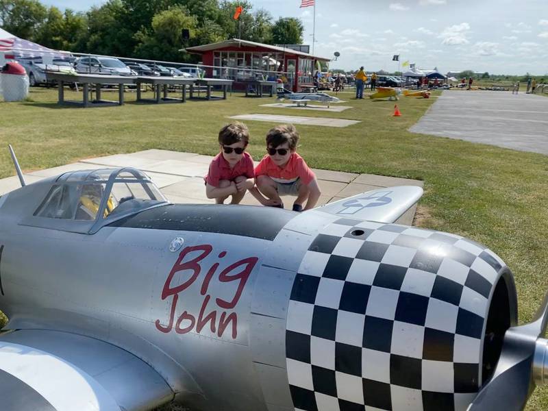 This remote-controlled model pays tribute to the P-47 Thunderbolt of World War II, one of the legendary planes of the era.
