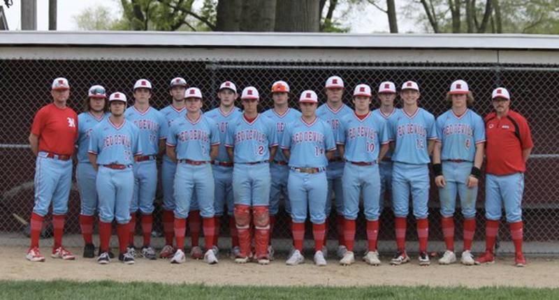 The Hall Red Devils baseball team won the Three Rivers East Conference championship, finishing at 10-2.