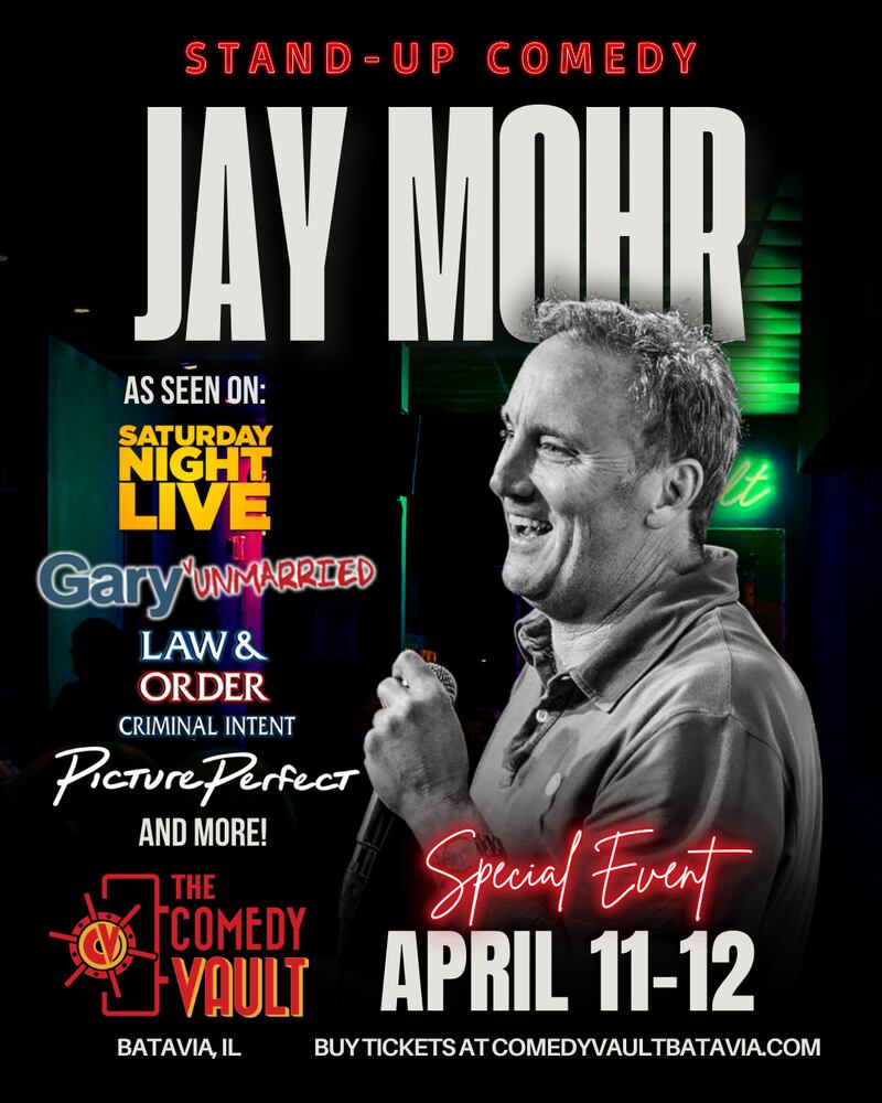Comedian Jay Mohr will perform at The Comedy Vault in Batavia April 11-12.